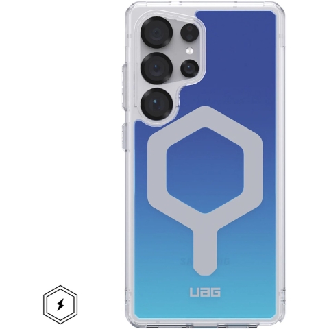 Urban Armor Gear Plyo Pro Backcover Samsung Galaxy S25 Ultra Blauw, Ombré Inductieve lading, Stootbestendig