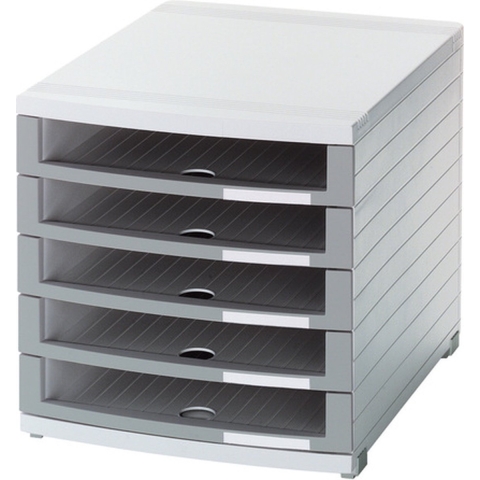 HAN CONTUR 1505-0-19 Ladebox Lichtgrijs DIN A4, DIN B4, DIN C4 Aantal lades: 5