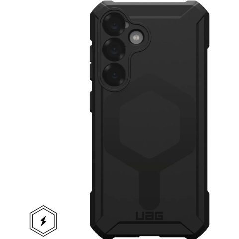 Urban Armor Gear Essential Armor Outdoor telefoonhoes Samsung Galaxy S25 Zwart Inductieve lading
