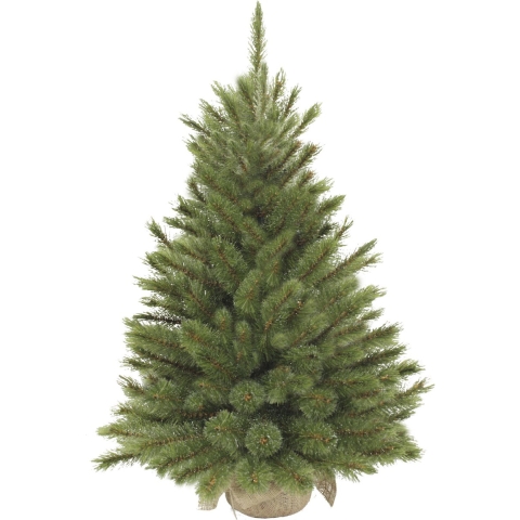 Triumph Tree Forest Frosted Kunstkerstboom in Jute - H90 xØ62 cm - Groen