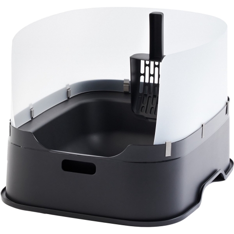 Splash shield kattentoilet biala - wit - Gebr de boon