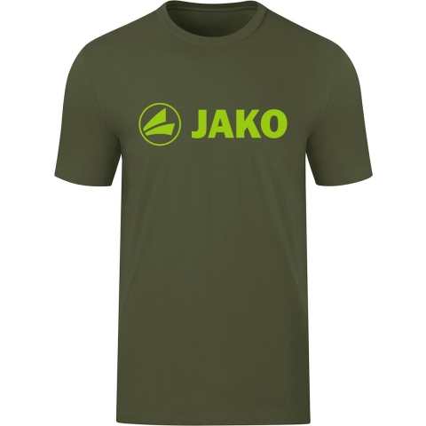 JAKO 6160D T-Shirt Promo Dames - Kaki/Fluogroen - 40