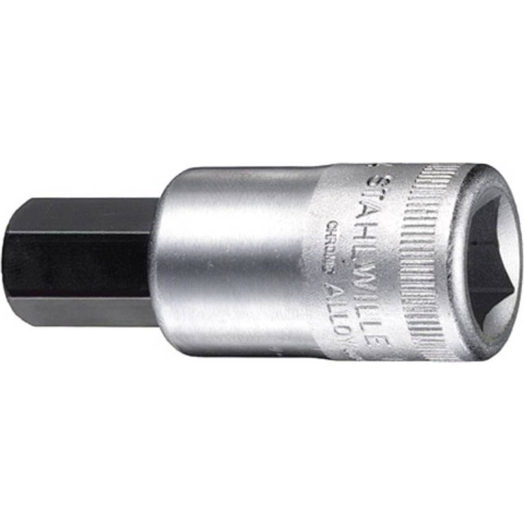 Stahlwille Dopsleutelbit | 1/2 inch binnen-6-kant | sleutelwijdte 4 mm | lengte 60 mm | 1 stuk - 03050004 03050004