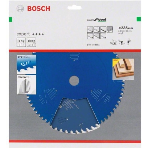Bosch Accessoires Cirkelzaagblad expert for Wood 235x30x2.8/1.8x56 T - 2608644066