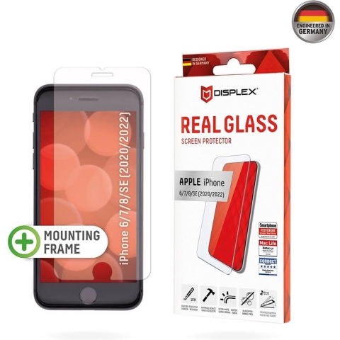 DISPLEX Real 01252 Screenprotector (glas) Apple iPhone 7, iPhone 8, iPhone SE (2. Gen, 2020), iPhone SE (3. Gen, 2022) 1 stuk(s) Krasvast