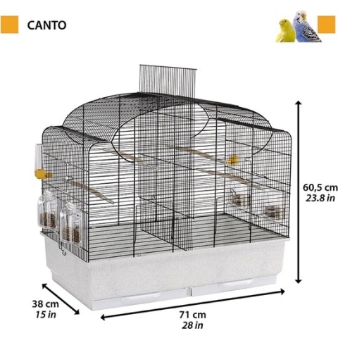 Ferplast Vogelkooi met verdeler Canto 71x38x60.5 cm 52501217