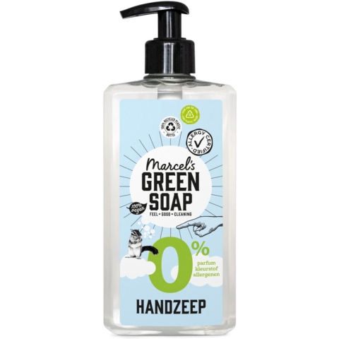6x Marcel's Green Soap Handzeep 0% 500 ml
