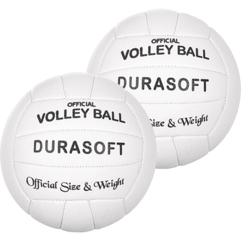 Official Volleybal bal - 2x - PVC - wit - 20 cm - speelgoed - buiten -