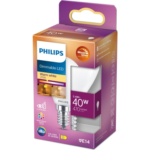 Philips Led Cl P45 Fr Wgd 40w E14