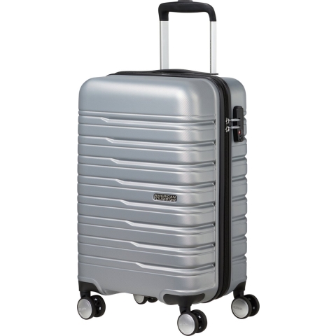 American Tourister Reiskoffer - Flashline spinner 55-35 cm - KLM handbagage - Sky silver - 34 l