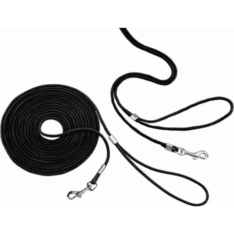 Nobby looplijn rond, nylon zwart 500 cm - 1 ST