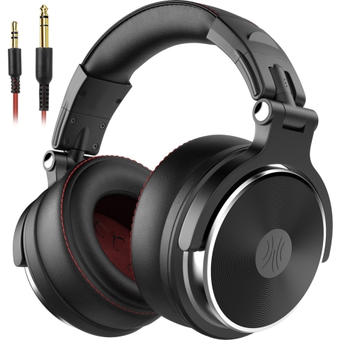 OneOdio Pro-60 Over Ear koptelefoon DJ Kabel Stereo Zwart High-Resolution Audio Vouwbaar, Zwenkbare oorschelpen