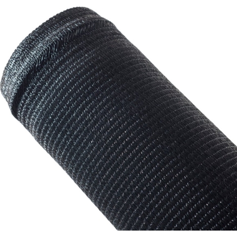 Zichtnet 220gr h120 cm zwart - Effenso