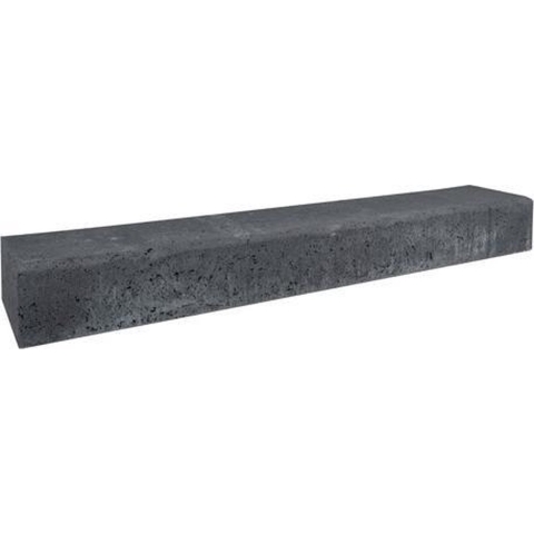 2 stuks! Betonbiels zwart 12x20x100 cm - Gardenlux
