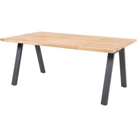 Taste Ambassador Diningtafel Teak Antracite 180 x 100 cm - 4so
