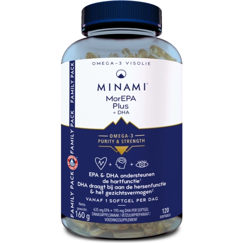 Gratis Verzending: Minami MorEPA Plus 120 softgels
