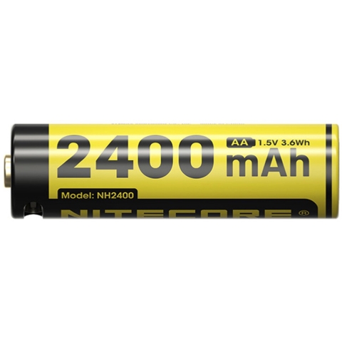 Nitecore NH2400 Oplaadbare AA Li-Ion Batterij 2400mAh Met USB-C Poort -4 Stuks
