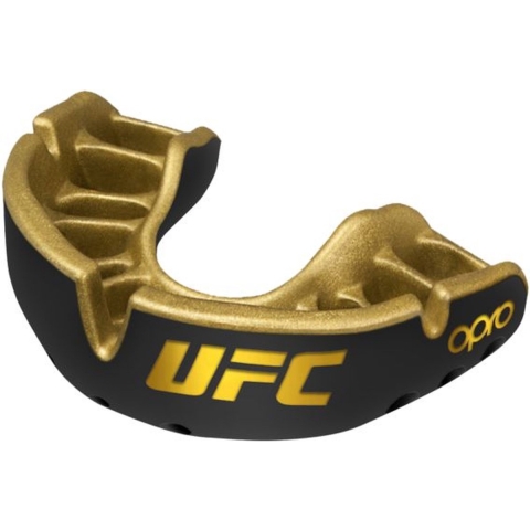Opro 791002 UFC Gold Ultra Fit Mouthguard - Black-Gold - SR