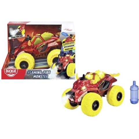 Dickie Toys Auto - Vlammend vier Monster - Licht/geluid - Dickie Toys - OneSize - Auto