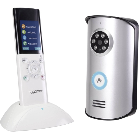 Sygonix EM-4159 Complete set voor Video-deurintercom Radiografisch Zilver, Wit, Zwart