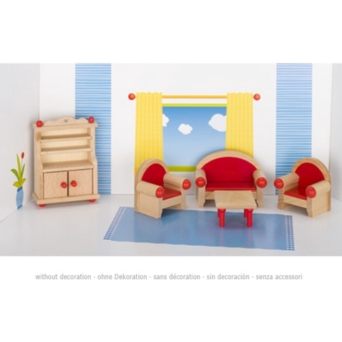 poppenhuis meubeltjes woonkamer