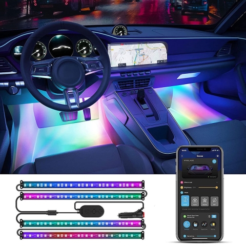 RGBIC Car LED Strip lights Verlichting
