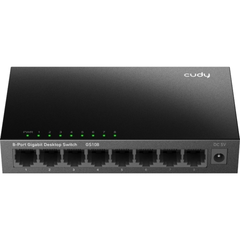 8-Port Gigabit Desktop Metal Switch Switch