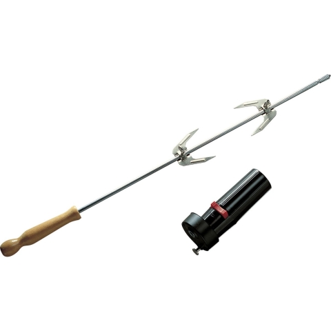 Universeel draaispit met motor voor houtskoolbarbecues Rotisserie