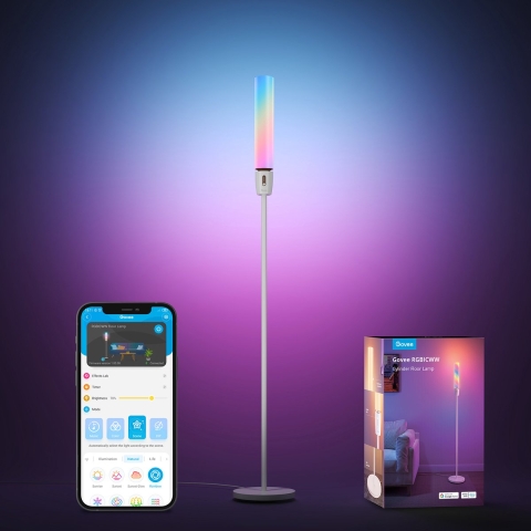 RGBICWW Cylinder Floor Lamp Sfeerverlichting