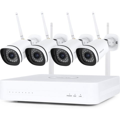 FN8108W-B4-1T, 2K/3MP 8-kanaals WiFi beveiligingsset Beveiligingscamera