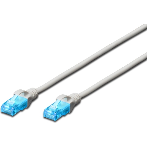 Digitus DK-1511-300 RJ45 Netwerkkabel, patchkabel CAT 5e U/UTP 30.00 m Grijs Verdraaide paren 1 stuk(s)