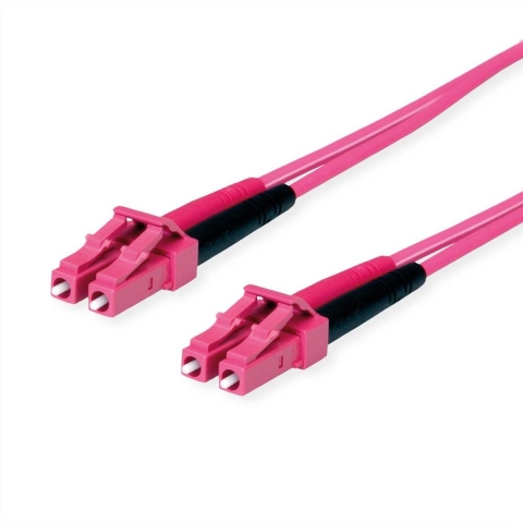 Telegärtner 100011285 Glasvezel Optische vezel Aansluitkabel [1x LC-stekker - 1x LC-stekker] 50/125 µ Multimode OM4 1.00 m