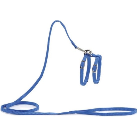 Beeztees - Kattentuigje - Nylon - Blauw - 130 cm x 10 mm