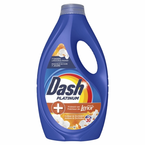 4x Dash Vloeibaar Wasmiddel Amber&Orchidee 30 Wasbeurten 1350 ml