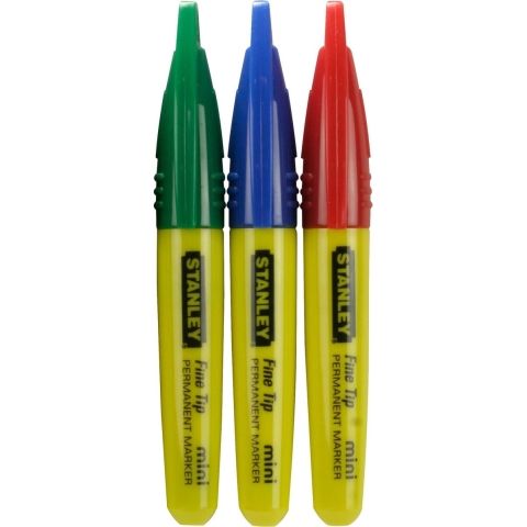 Stanley 1-47-329 Markeerstift Mini Zwart/Rood/Groen/Blauw