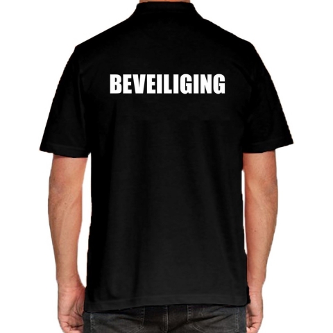 Beveiliging poloshirt zwart voor heren 2XL -