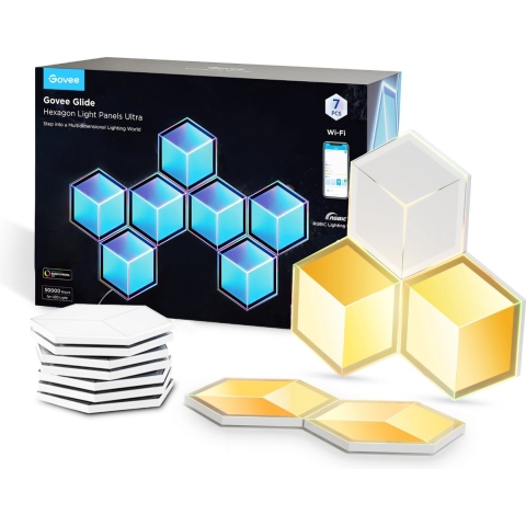 Glide Hexagon Light Panels Ultra - 7-pack Sfeerverlichting
