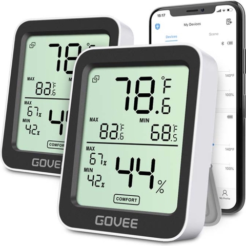 Bluetooth Thermo-Hygrometer Temperatuur- en vochtmeter