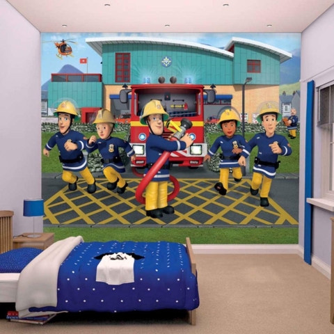 Brandweerman Sam posterbehang