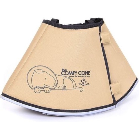 Comfy Cone Hondenkraag 14 Cm Nylon/foam Kaki Maat S