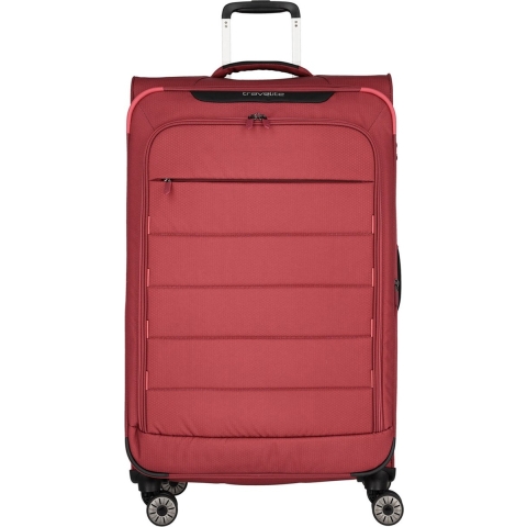 Travelite Skaii 4 Wiel Trolley L Expandable Red/Lightred
