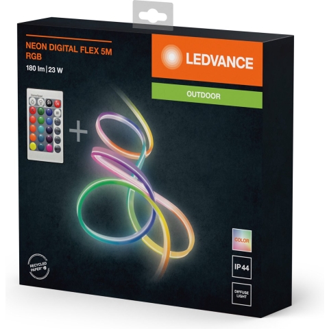 LEDVANCE NEON DIGITAL FLEX 5M 4058075504769 LED-strip Met connector (male) 230 V 5 m RGB