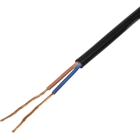 TRU COMPONENTS TC-13389172 Rubberkabel H05RN-F 2 x 1 mm² Zwart 100 m