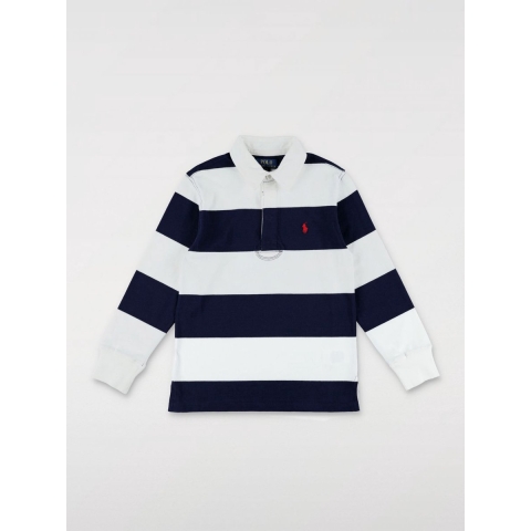 Polo Ralph Lauren Poloshirt - C Core - Navy/Wit Gestreept - Polo Ralph Lauren - 8 jaar (128) - Blouse