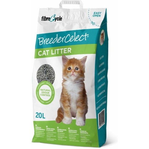BreederCelect Kattenbakvulling - 100% Gerecycled - 20 l