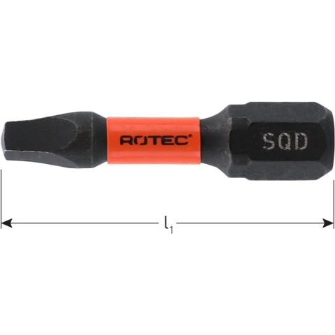 Rotec IMPACT insertbit SQD 2 L=30mm C 6,3 BASIC - 10 stuks - 8173002 - 817.3002