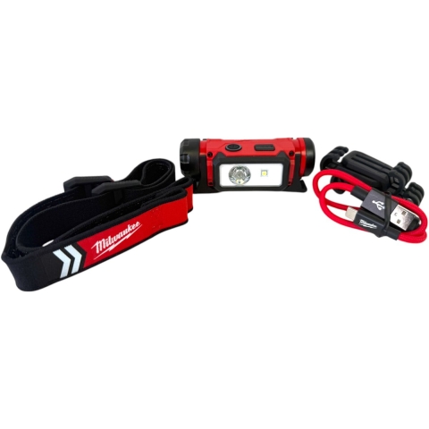 Milwaukee L4 HL2-301 USB Oplaadbare Hoofdlamp - 4933479963