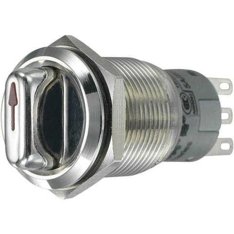 TRU COMPONENTS 701810 LAS1-AGQ-11X/21 Vandalismebestendige draaischakelaar 250 V/AC 5 A Schakelposities 2 1 x 90 ° IP65 1 stuk(s)