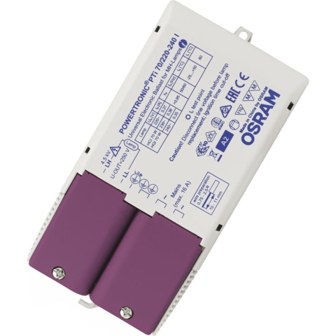 OSRAM Hogedruklamp Elektronisch voorschakelapparaat 70 W (1 x 70 W) Met trekontlasting PTI 70/220-240 I VS20