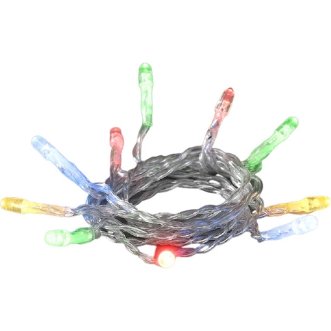 Konstsmide 1470-503 Motief lichtketting Binnen werkt op batterijen Aantal lampen 50 LED Meerkleurig Verlichte lengte: 7.35 m